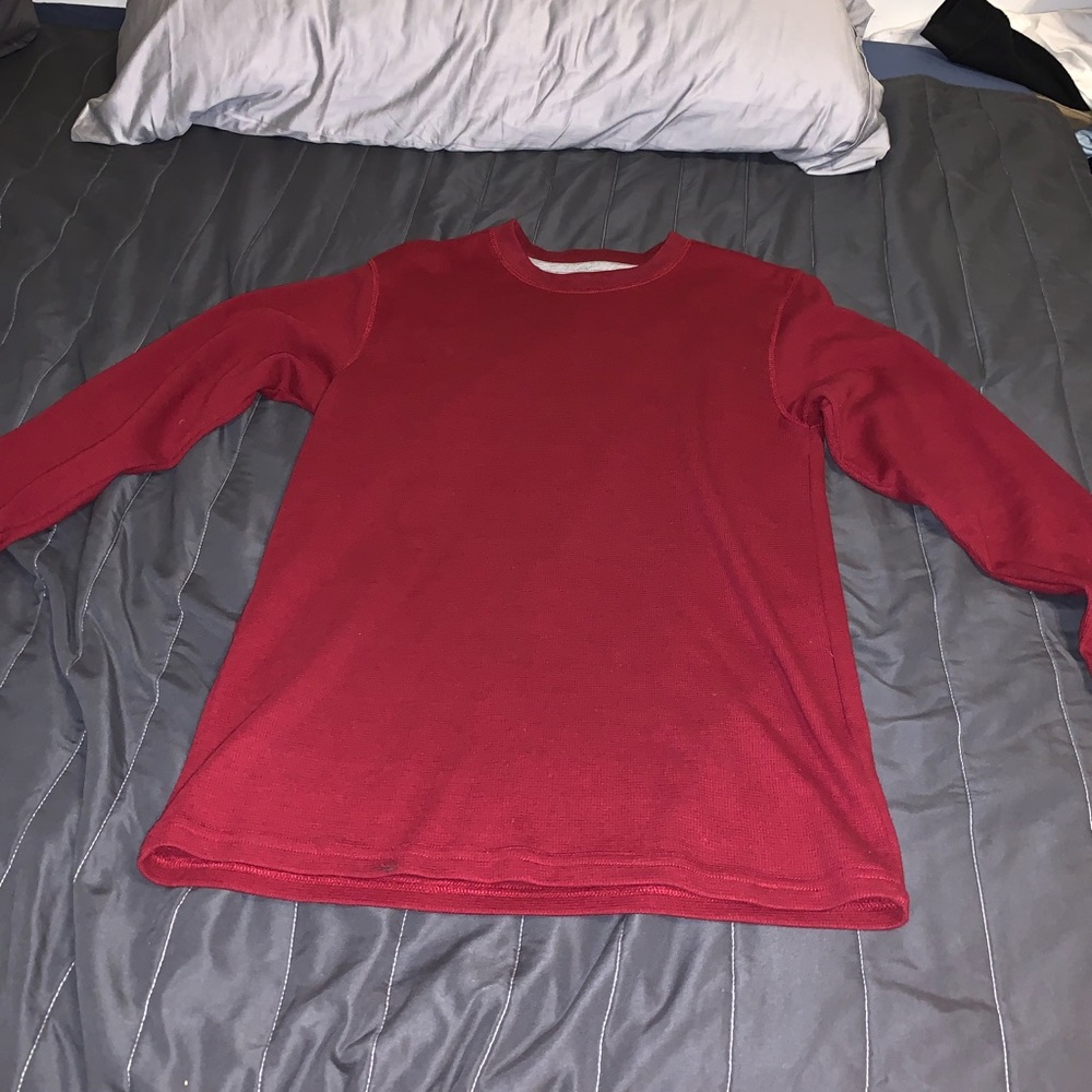 Maroon Long Sleeve Cotton Shirt